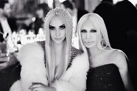 donatella versace con lady gaga|Lady Gaga Versace instagram.